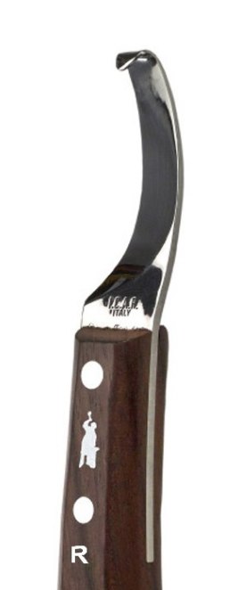 ICAR CLASSIC HOOF KNIFE/STRAIGHT BLADE/ROSEWOOD HANDLE RIGHT