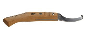 ICAR HOOF KNIFERGO/FIX STRAIGHT BLADE/CHERRYWOOD ERGON HANDLE/LEFT