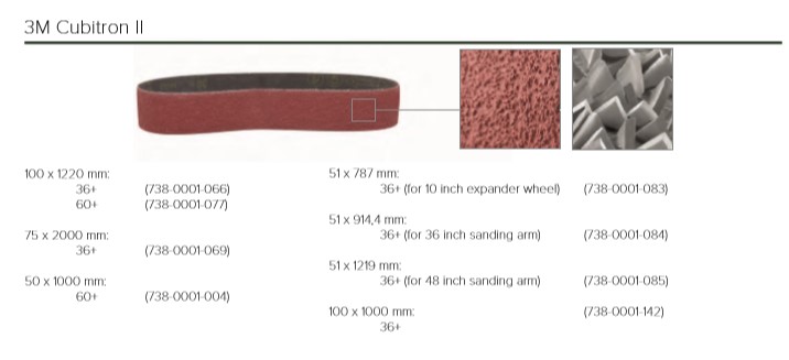 SCHUURBAND 3M CU2/100X1220MM/KORREL 36+