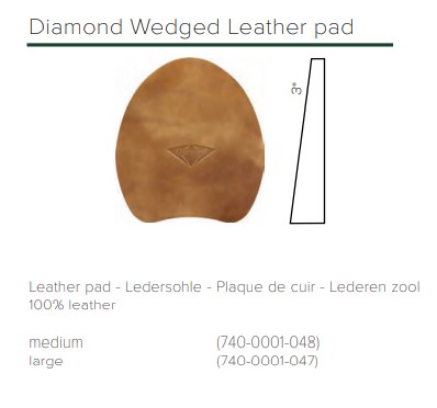 DIAMOND VERDIKTE ZOOL LEDER/MED /PAAR