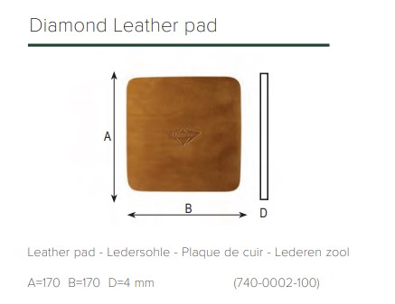 LEDER ZOOL DIAMOND 17X17/PAAR