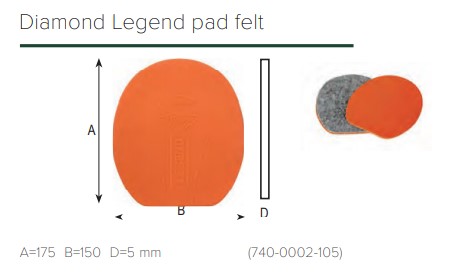 DIAMOND LEGEND PAD - MED FELT