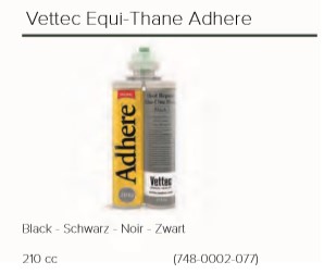 VETTEC EQUI-THANE ADHERE BLACK 210CC